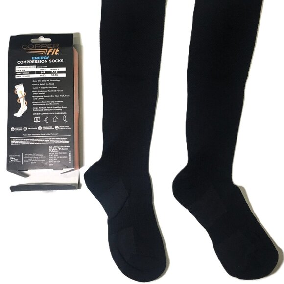 🛑COPPER FIT Unisex ➕🆒 COMPRESSION SOCKS Easy Off High Knee Energy 💸BUY NOW‼️ - Picture 6 of 16